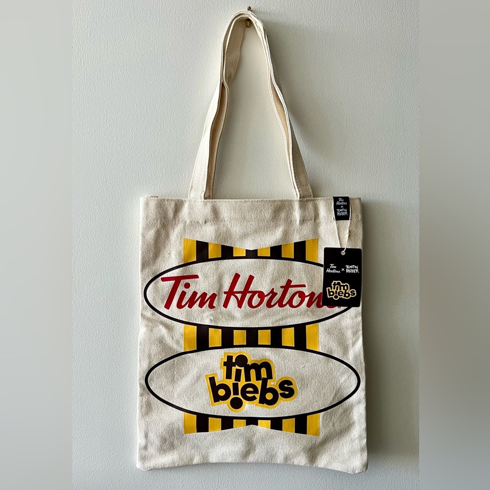Tim Hortons x Justin Bieber Limited Edition Canvas Tote Bag